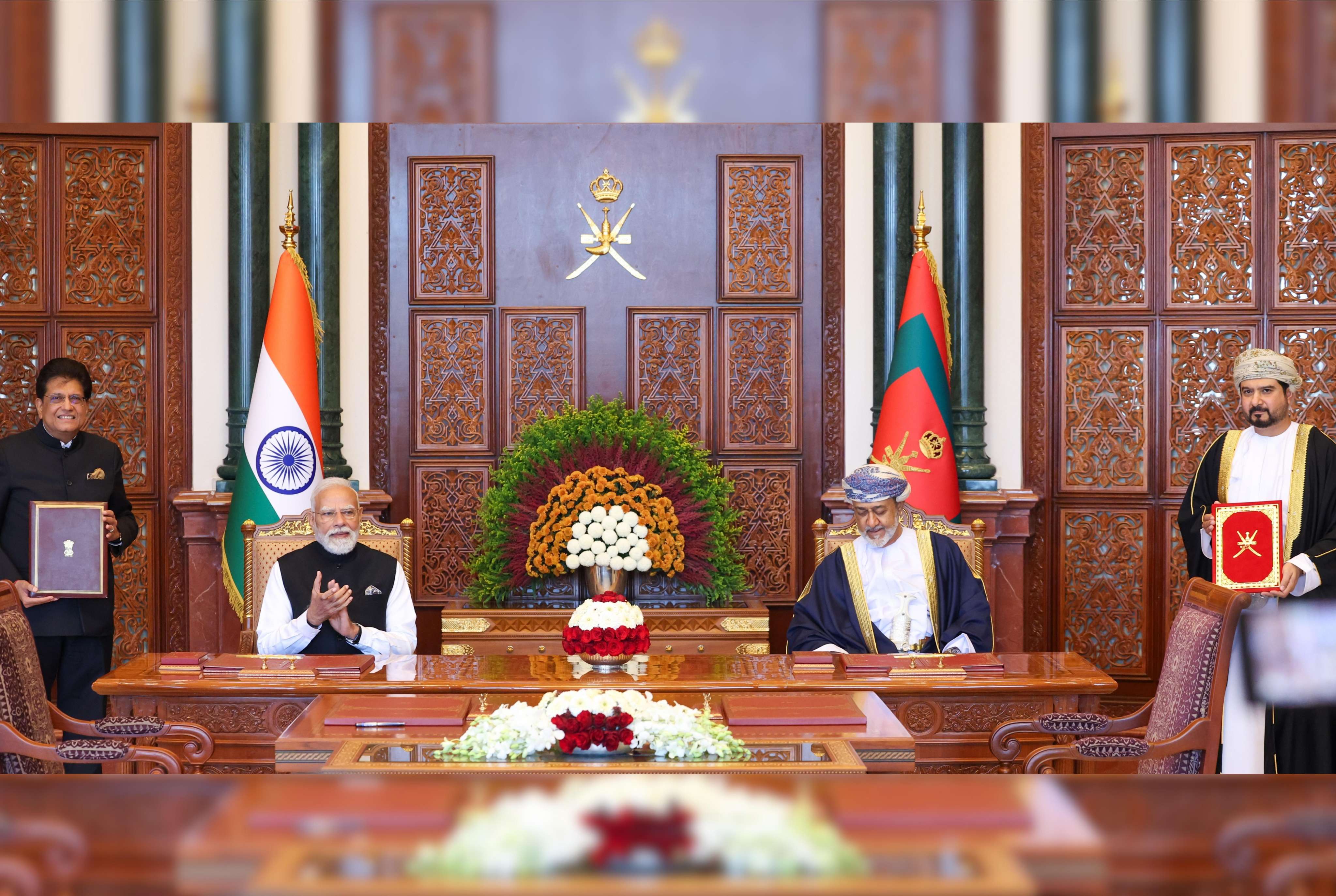 Signing Ceremony of the India-Oman Comprehensive Economic Partnership Agreement (CEPA)